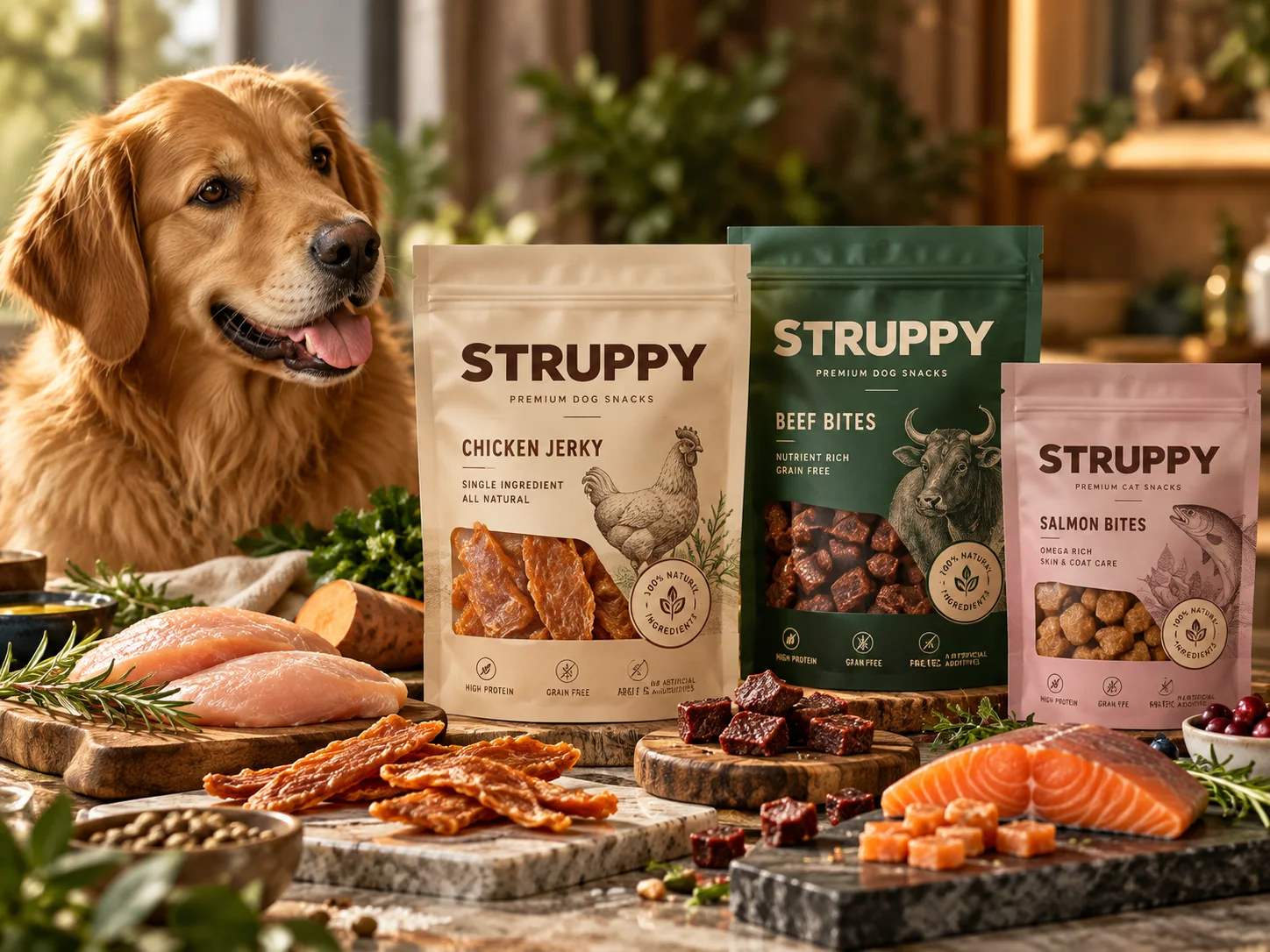 STRUPPY brand concept: Pet Food & Snacks